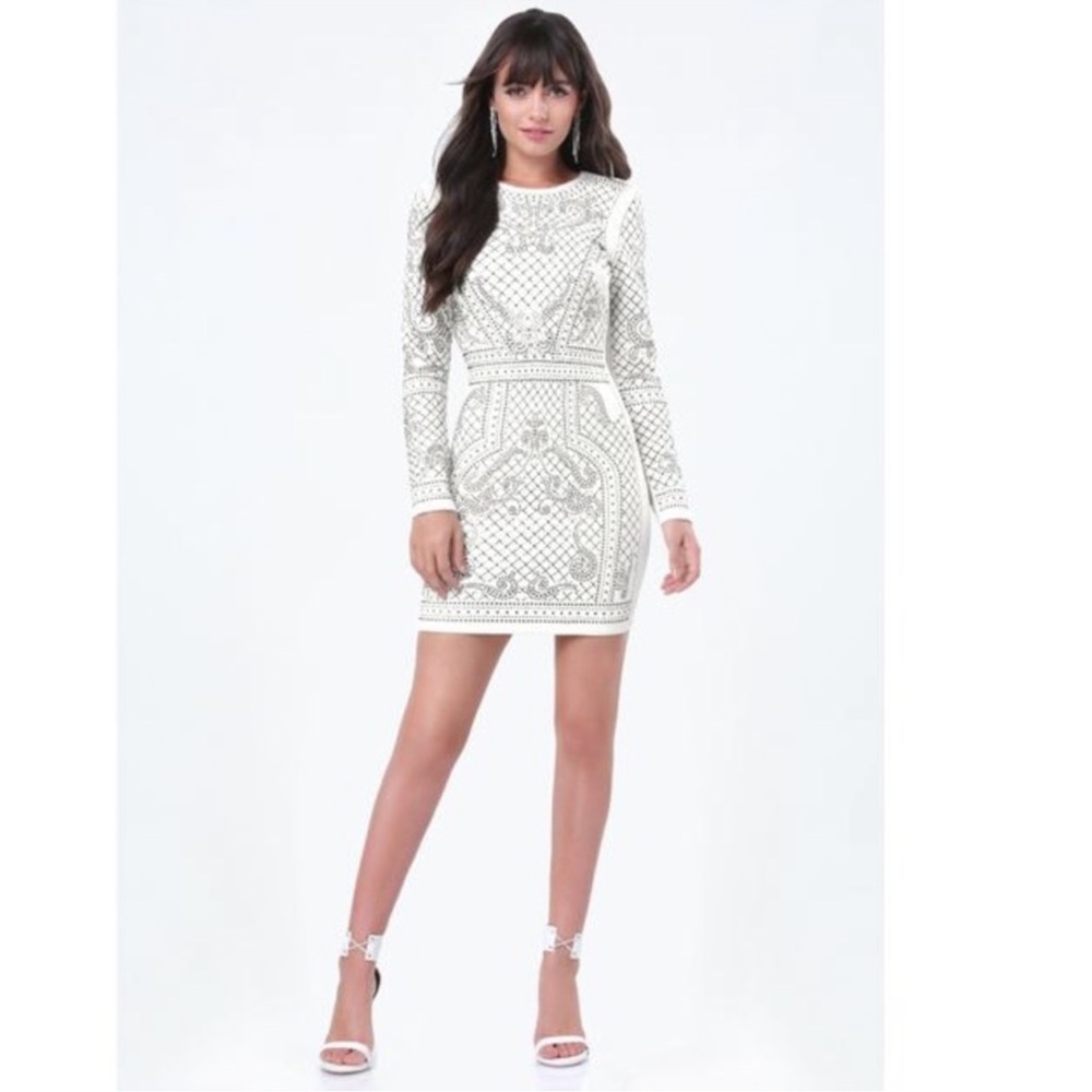 Elegant NEDDLE & TREAD EMBELLISHED BY HAND Patterned Dress